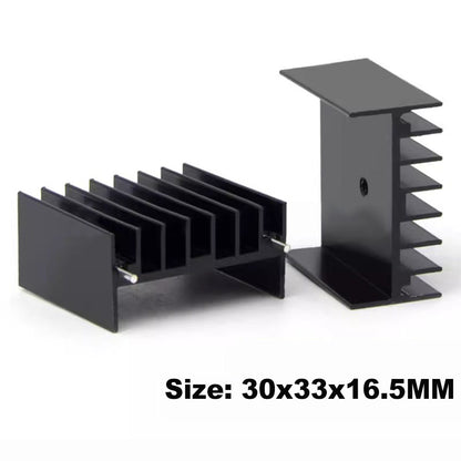 Awxlumv TO-3P TO-247  30x33x16.5 mm/ 1.18x1.18x 0.65 inch Heat Sink Electronic Heat Sink 30*33*16.5mm with Pin