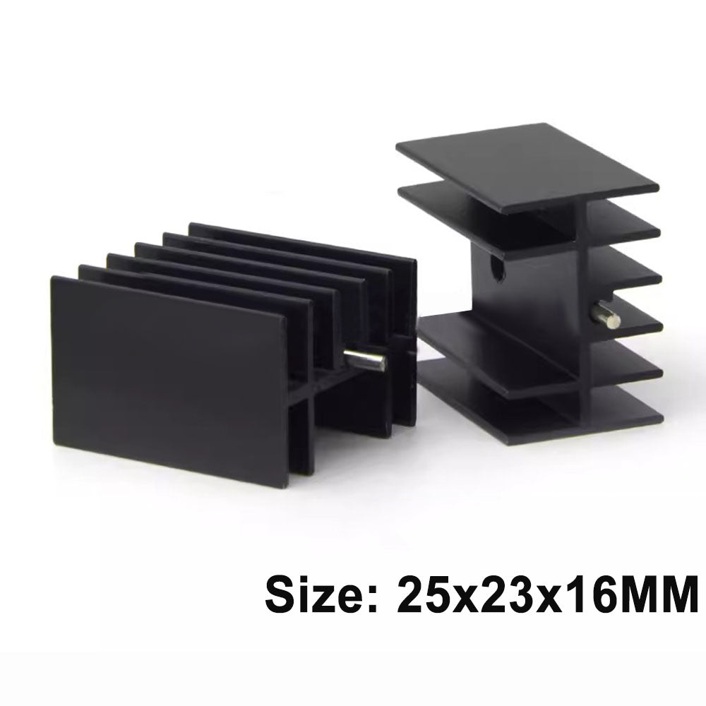 Aluminum Heat Sink 25*23*16 mm for TO-220 Triode etc. Aluminum Heat Sinks