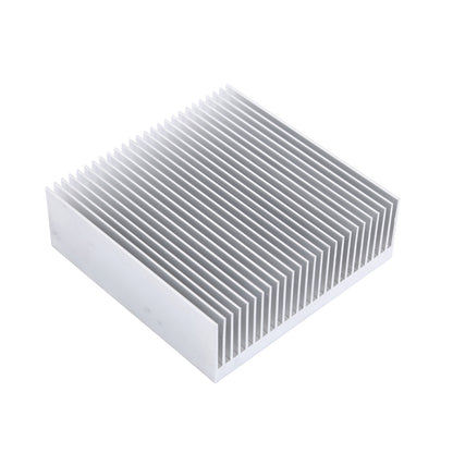 Aluminum 80mm Heat Sink 3.15x3.15x1inch/ 80x80x27mm Heatsink Large Radiator Circuit Board Cooling Cooler 26 Fins for LED, Power High Fans - Sliver