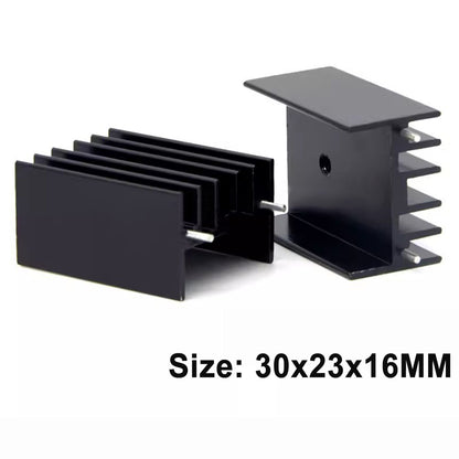 Awxlumv Aluminum profile 30x23x16 mm/ 1.18x0.9x 0.63 inch heat sink MTDA7294 / L298 and other IC special heat sink with Pin