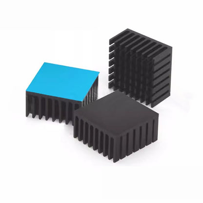 Awxlumv Heat Sink 28x28x15 mm/ 1.1x1.1x 0.59 inch Aluminum Small Heatsink with Double Sided Thermal Tape for CPU IC LED Board