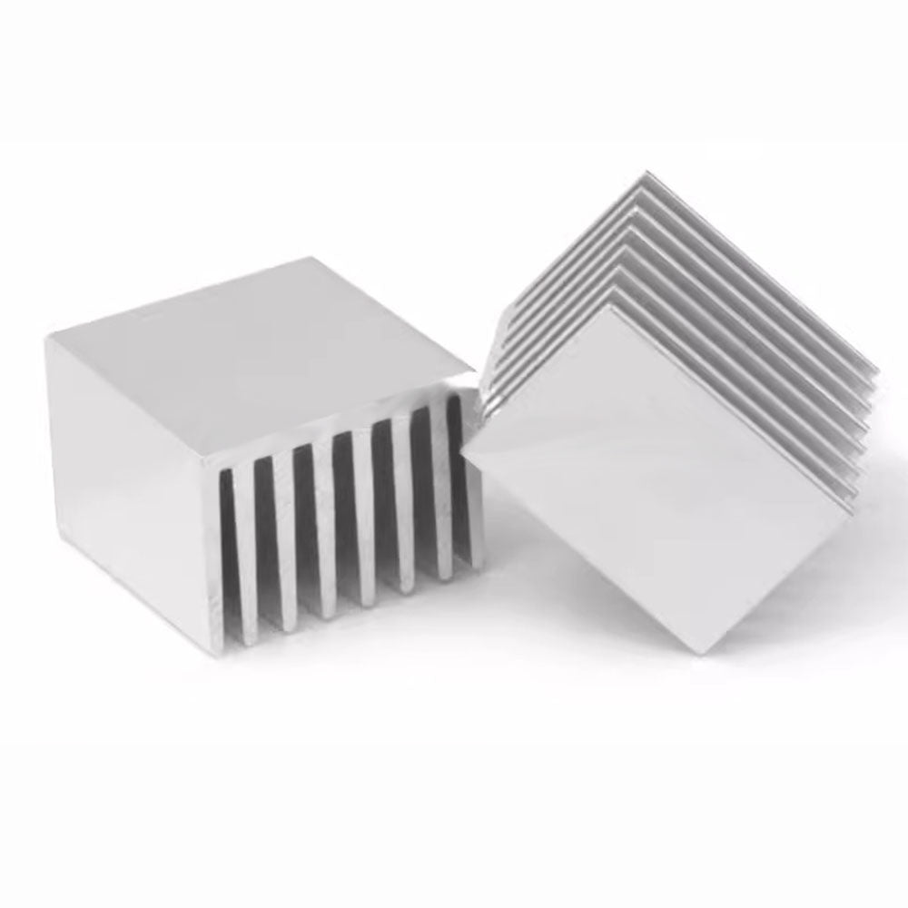 Awxlumv Heat Sink 28x28x20 mm/ 1.1x1.1x 0.79 inch Aluminum Small Heatsink with Double Sided Thermal Tape for CPU IC LED Board