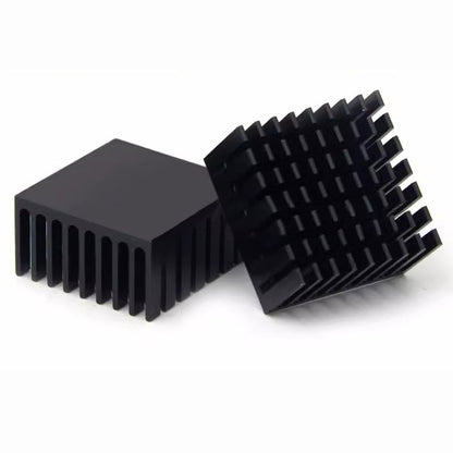 Awxlumv Heat Sink 28x28x15 mm/ 1.1x1.1x 0.59 inch Aluminum Small Heatsink with Double Sided Thermal Tape for CPU IC LED Board