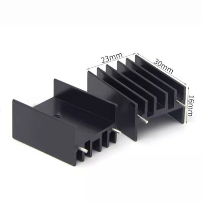 Awxlumv Aluminum profile 30x23x16 mm/ 1.18x0.9x 0.63 inch heat sink MTDA7294 / L298 and other IC special heat sink with Pin