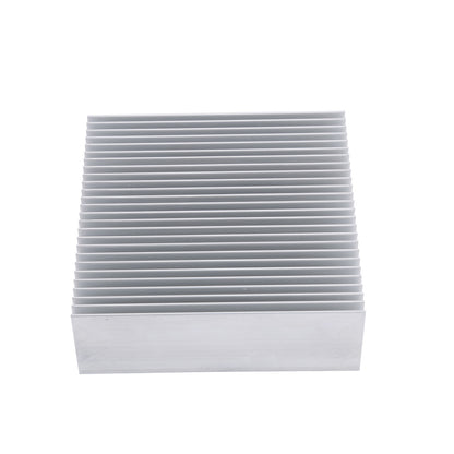 Aluminum 80mm Heat Sink 3.15x3.15x1inch/ 80x80x27mm Heatsink Large Radiator Circuit Board Cooling Cooler 26 Fins for LED, Power High Fans - Sliver