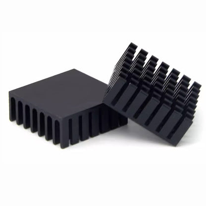 Awxlumv Heat Sink 28x28x11 mm/ 1.1x1.1x 0.43inch Aluminum Small Heatsink with Double Sided Thermal Tape for CPU IC LED Board