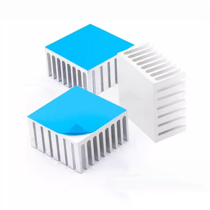 Awxlumv Heat Sink 28x28x15 mm/ 1.1x1.1x 0.59 inch Aluminum Small Heatsink with Double Sided Thermal Tape for CPU IC LED Board