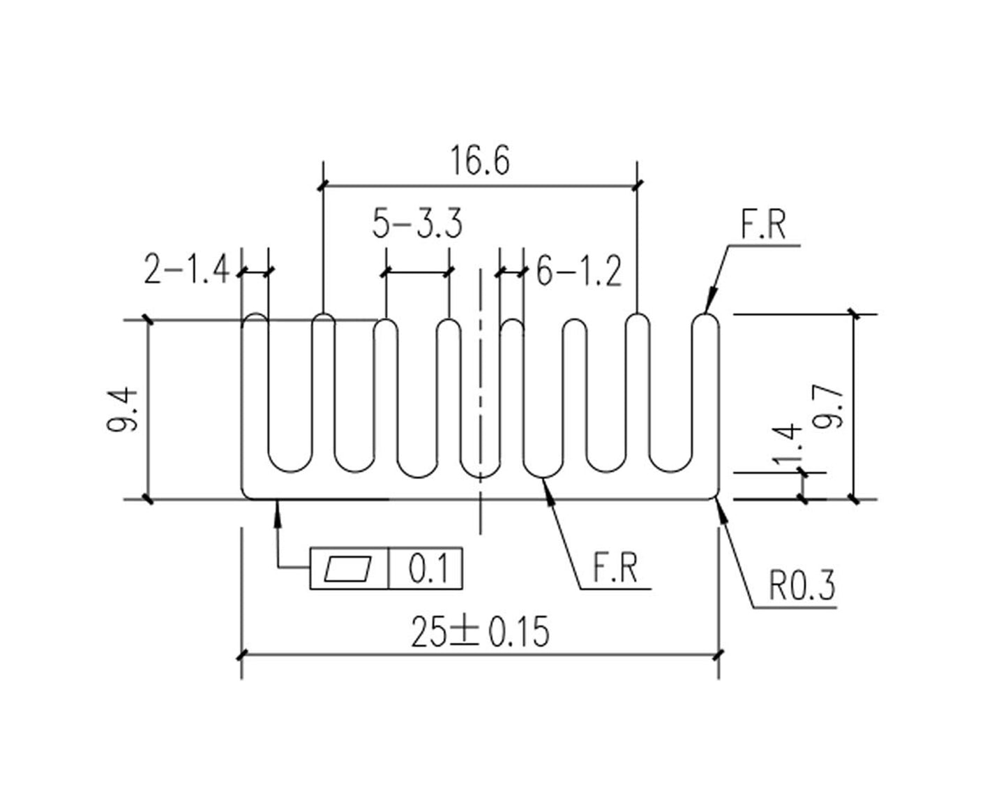 Awxlumv Small Aluminum Heatsink 25x25x10mm / 0.98x0.98x0.39inch for ASUS ROG Ally GPU IC Chips - 6pcs, Black