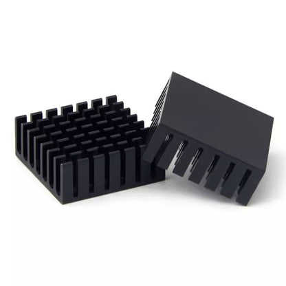 Awxlumv Heat Sink 28x28x11 mm/ 1.1x1.1x 0.43inch Aluminum Small Heatsink with Double Sided Thermal Tape for CPU IC LED Board